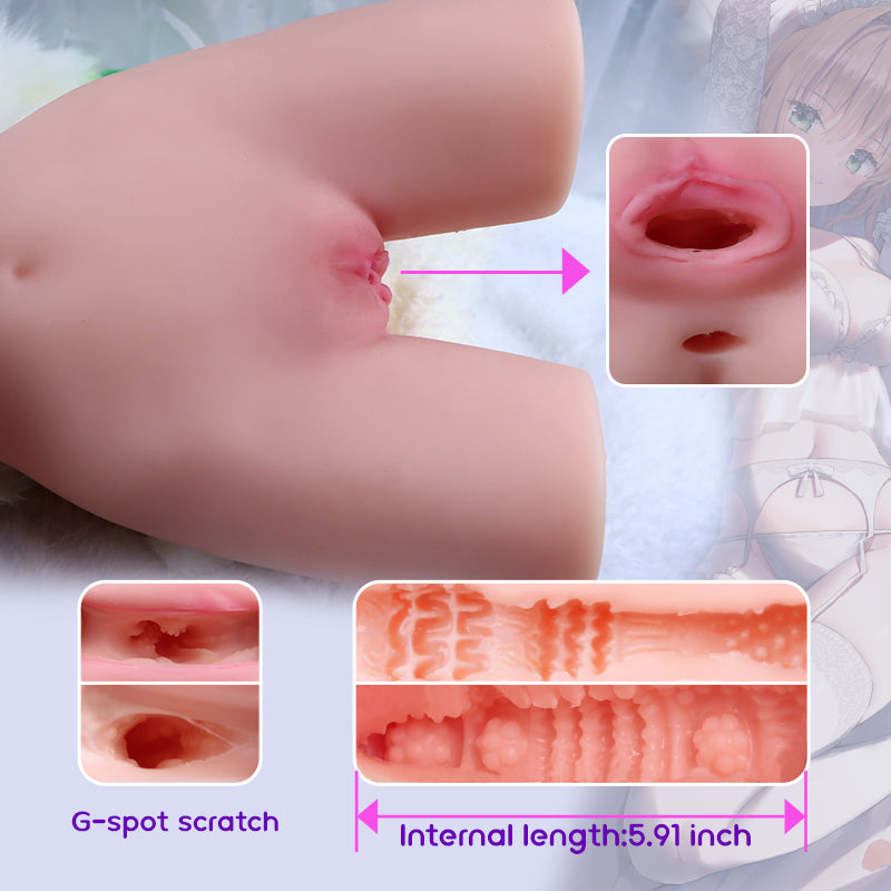 Realistic Torso Sex Doll with Big Breasts – Male Masturbator with Soft Skin & Lifelike Vagina – Adult Toys for Men