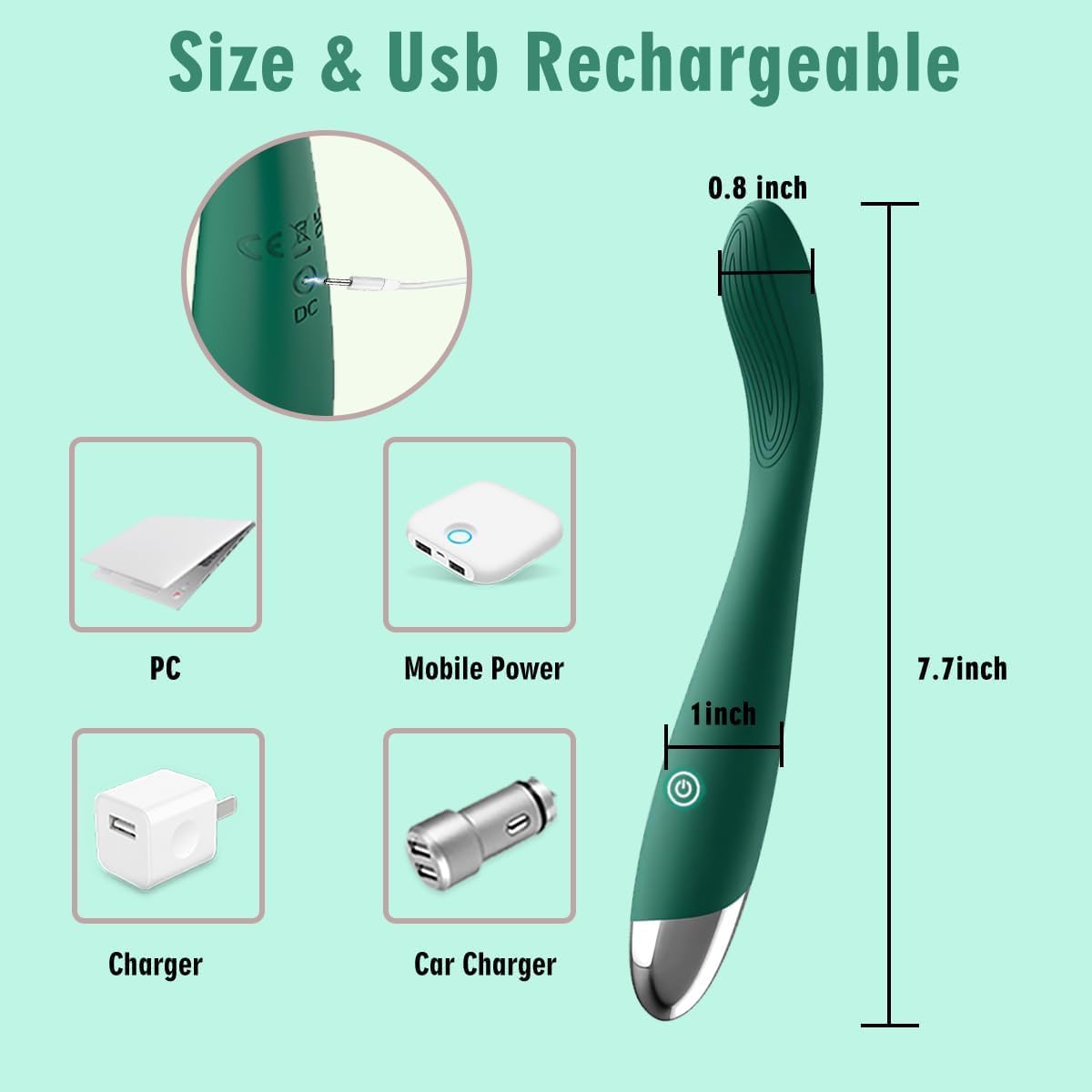 Adult Sex Toys for Women,Clitoral G Spot Vibrator with 10 Powerful Vibrating Modes,Clitoral Nipple Stimulator Finger Bullet Vibrators Waterproof Strapless on Dildo Anal Toys for Couple
