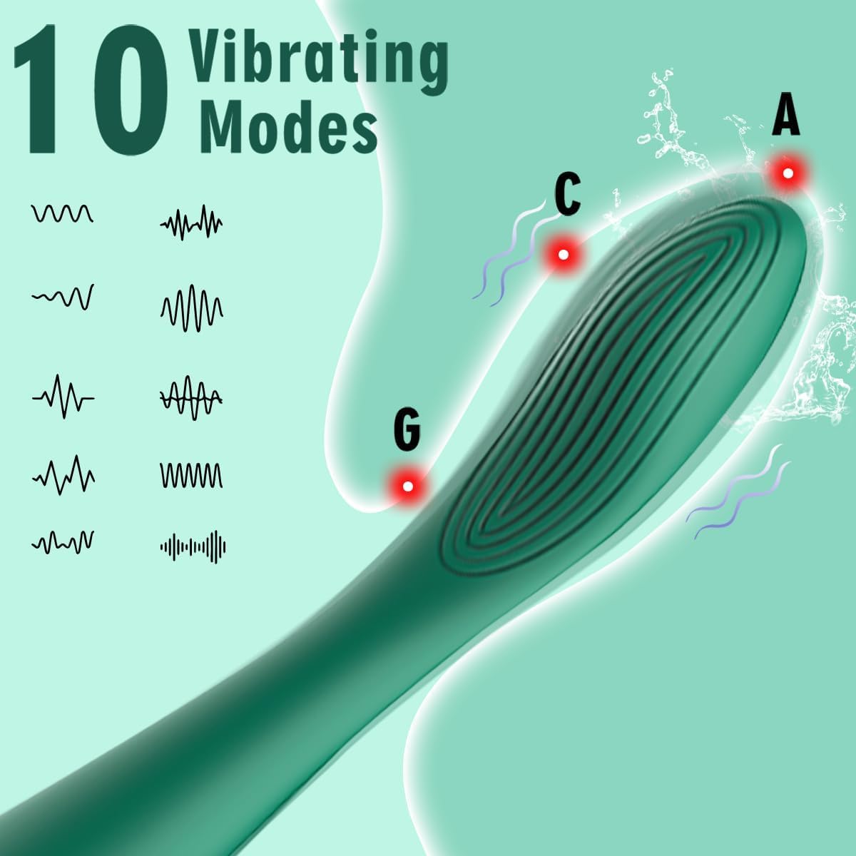 Adult Sex Toys for Women,Clitoral G Spot Vibrator with 10 Powerful Vibrating Modes,Clitoral Nipple Stimulator Finger Bullet Vibrators Waterproof Strapless on Dildo Anal Toys for Couple