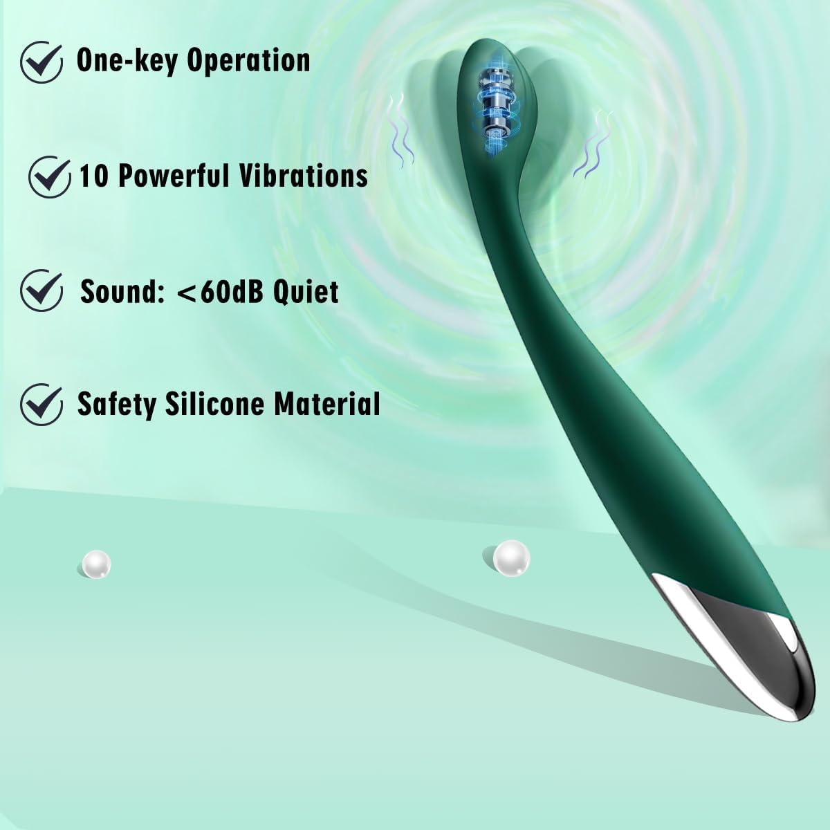 Adult Sex Toys for Women,Clitoral G Spot Vibrator with 10 Powerful Vibrating Modes,Clitoral Nipple Stimulator Finger Bullet Vibrators Waterproof Strapless on Dildo Anal Toys for Couple