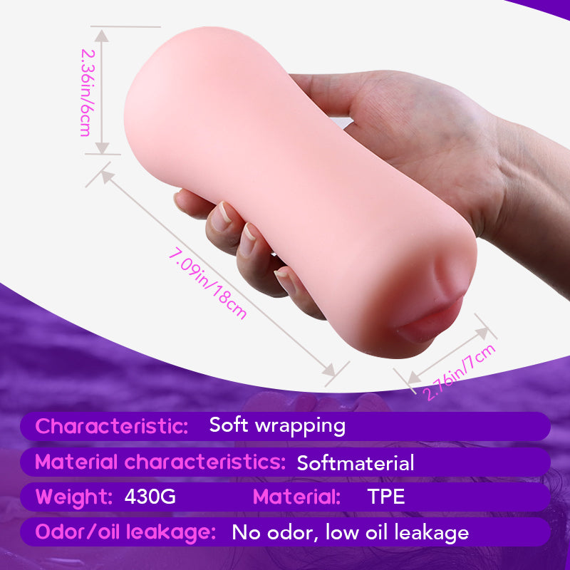 GUGOSXY Oral Pocket Cup for Men – Deep Throat Suction, Realistic Soft Mouth Feel, Reusable Male Masturbator Toy