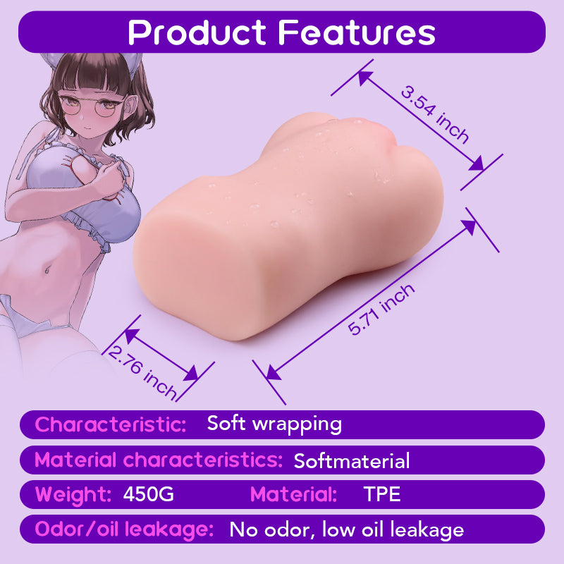 GUGOSXY Realistic V-Tunnel Male Stroker – Ultra-Soft TPE, Odor-Free, Skin-Safe & Easy to Clean