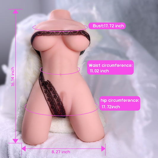 Realistic Torso Sex Doll with Big Breasts – Male Masturbator with Soft Skin & Lifelike Vagina – Adult Toys for Men