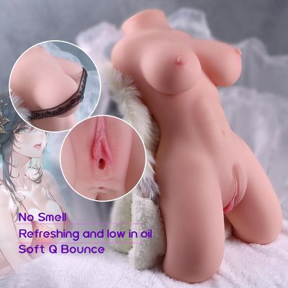 Realistic Torso Sex Doll with Big Breasts – Male Masturbator with Soft Skin & Lifelike Vagina – Adult Toys for Men