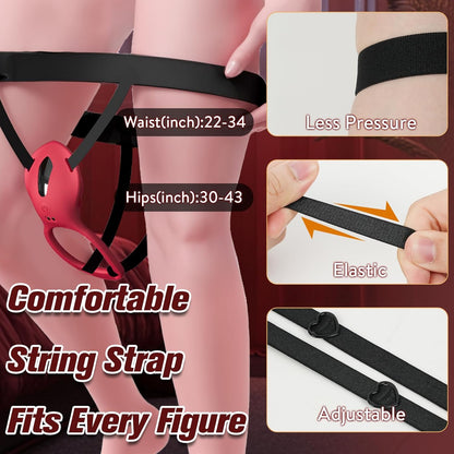 Couples Rose App Remote Control Wearable Vibrator, Couple Women Adult Sex Toys Games for Men, Hands Free Panty Clitoris Vibrator Vibrating Cock Ring, Female Sex Toy Clitoral Stimulator