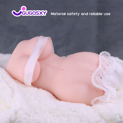 Realistic Half Body Torso with Breasts – Soft TPE Male Masturbator Toy for Intense Pleasure & Solo Play
